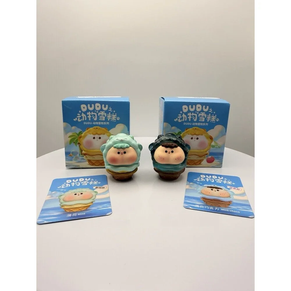 Dudu Ice Cream Animal Figure 2pc Collectible Cute Figures New